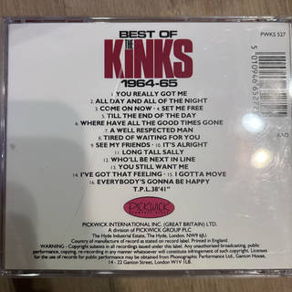 The Kinks : The Best Of The Kinks 19641965 : CD