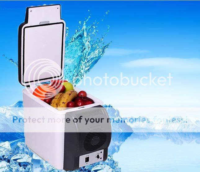 *LOCAL STOCK* 6L Portable Car Electronic 2-in-1 Cooling & Warming Refrigerator Fridge Storage~WHITE