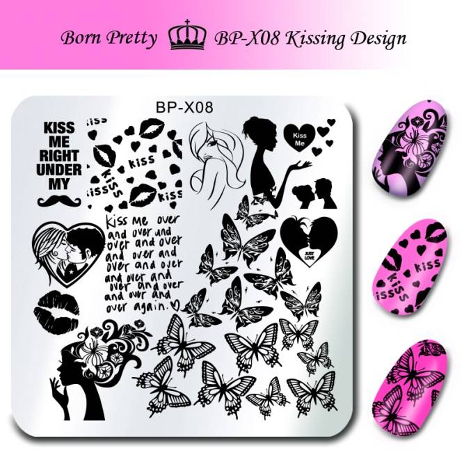 Buttefly Square BP-X08 Stamping Plate