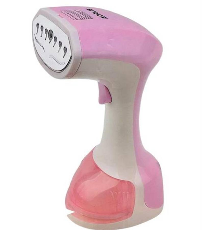 Sokany Pink And White Handheld Garment Steamer