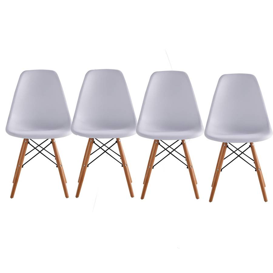 Eames Chair 4 in 1 set -White