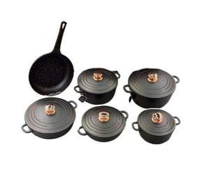 Haus Roland Die Casting Aluminum Cooking Set - Black