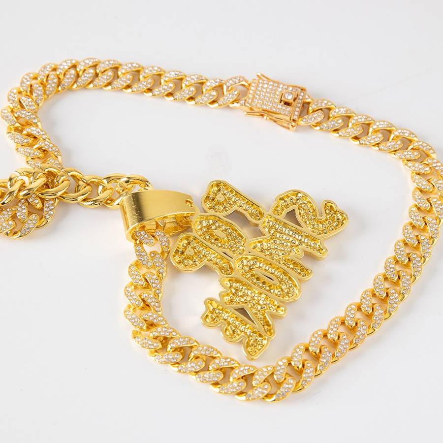 Pop Smoke Inspired Cuban Hip Hop Pendant (Gold)