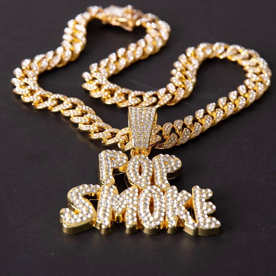 Pop Smoke Inspired Cuban Hip Hop Pendant (Gold)