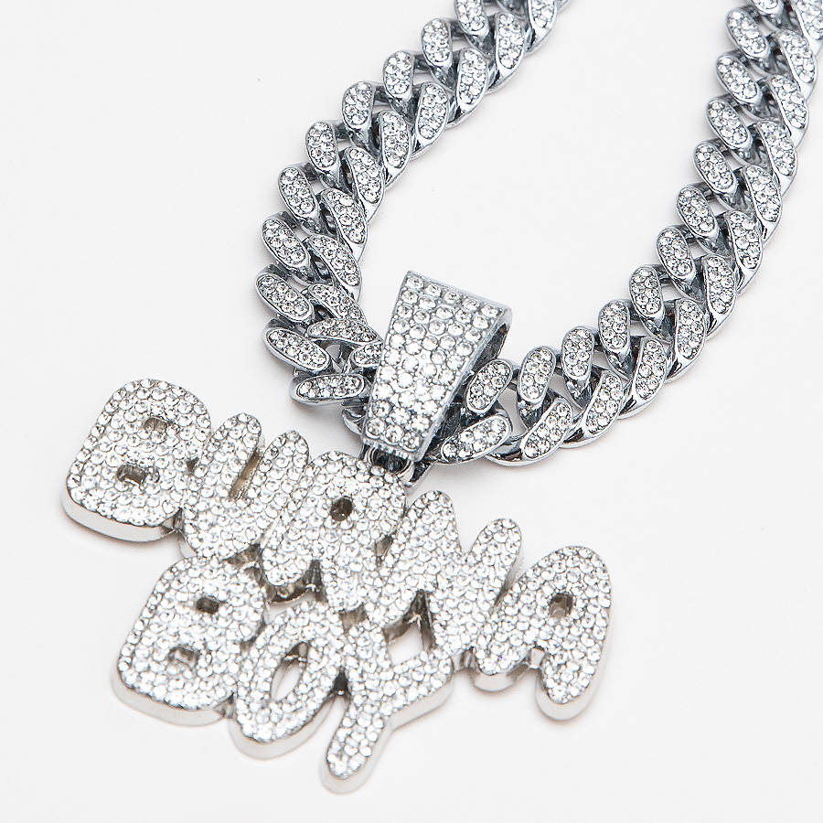 Burna Boy Inspired CZ Diamond Silver Cuban Necklace & Pendant (Free Delivery!)