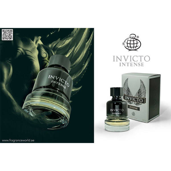 Fragrance World Invicto Intense 100 ml Eau De Parfum Fresh scent
