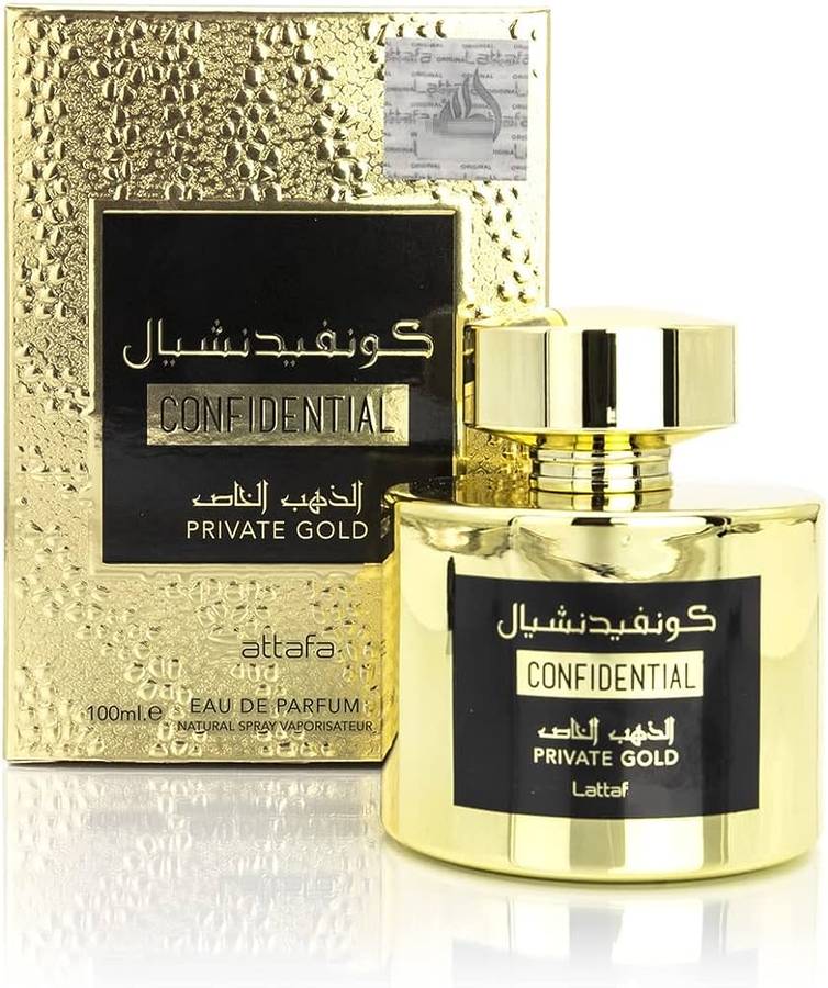 Lattafa Confidential Private Gold 100 ml Eau De Parfum Sweet scent