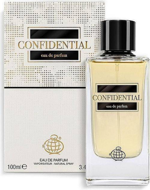 Fragrance World Confidential 100 ml Eau De Parfum Sweet Woody scent