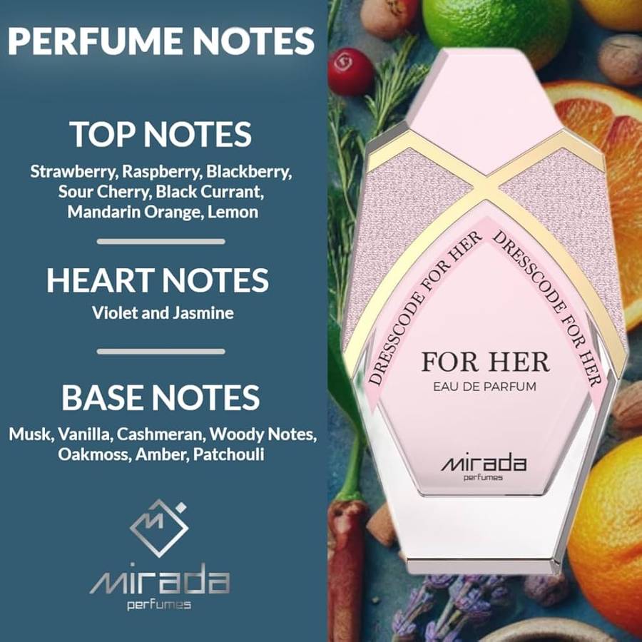 Mirada Dresscode For Her 85 ml Eau De Parfum Floral scent
