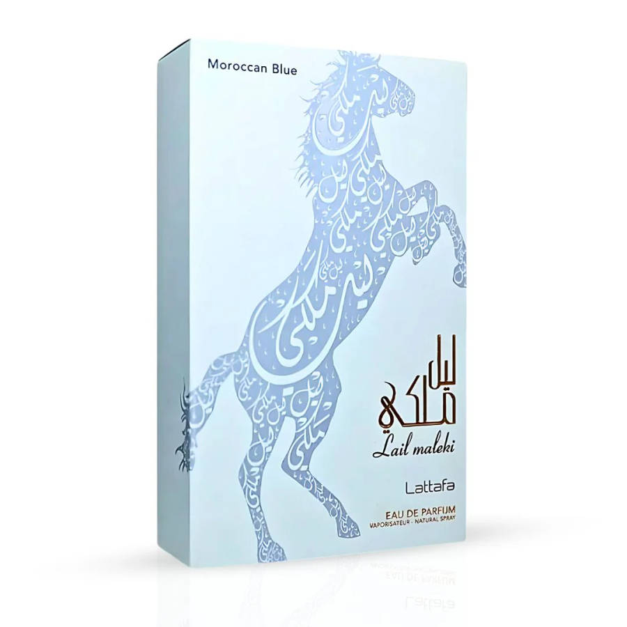 Lattafa Lail Maleki Moroccan Blue 100 ml Eau De Parfum Fresh Spicy scent