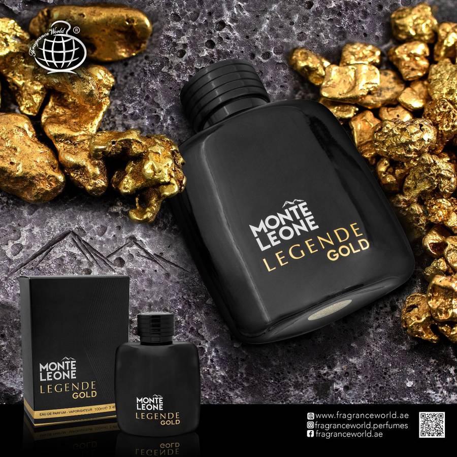 Fragrance World Monte Leone Legende Gold 100 ml Eau De Parfum Woody scent