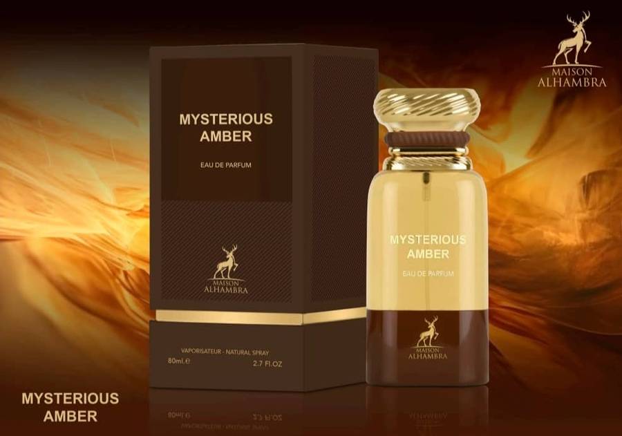 Alhambra Mysterious Amber 80 ml Eau De Parfum Amber Woody scent