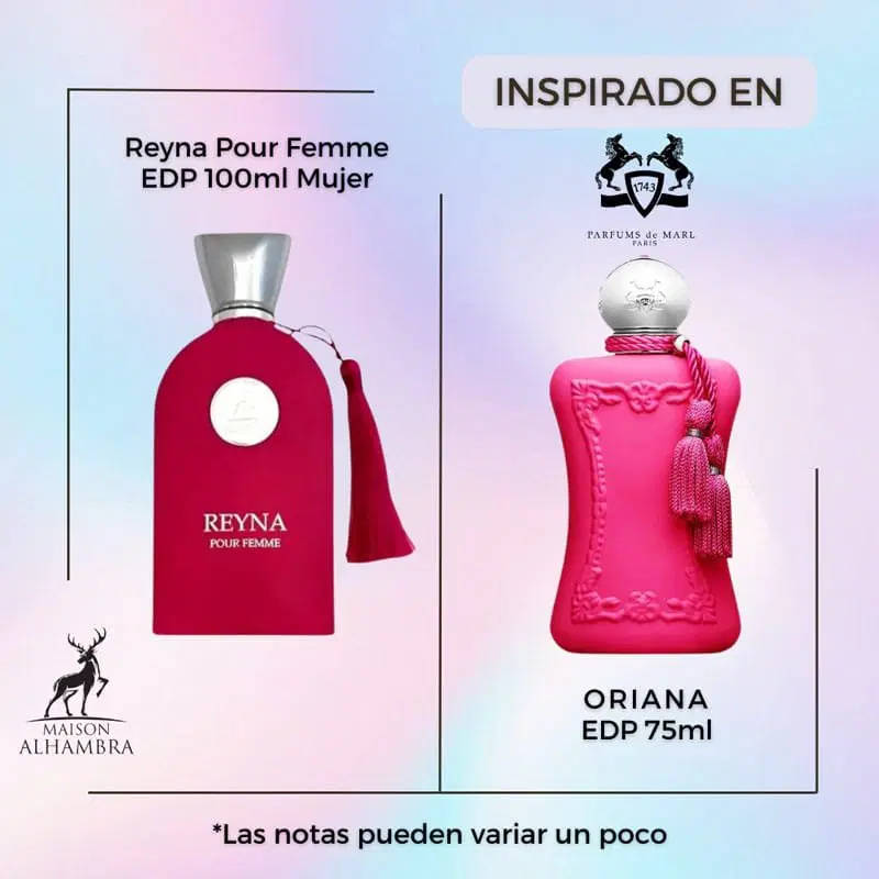 Alhambra Reyna Pour Femme 100 ml Eau De Parfum Sweet Fresh scent