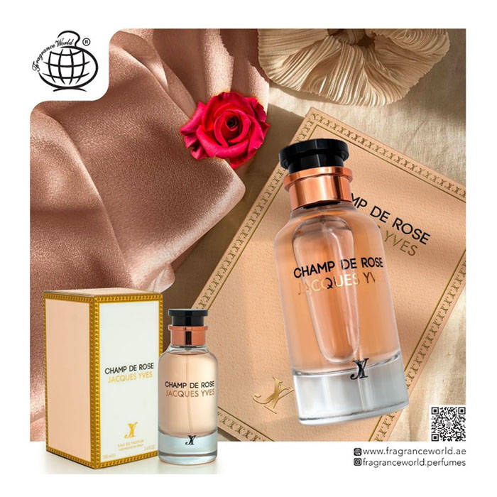 Fragrance World Champ De Rose Jacques Yves 100 ml Eau De Parfum Sweet scent