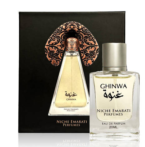 Lattafa Niche Emarati Ghinwa 20 ml Eau De Parfum Fresh Woody scent