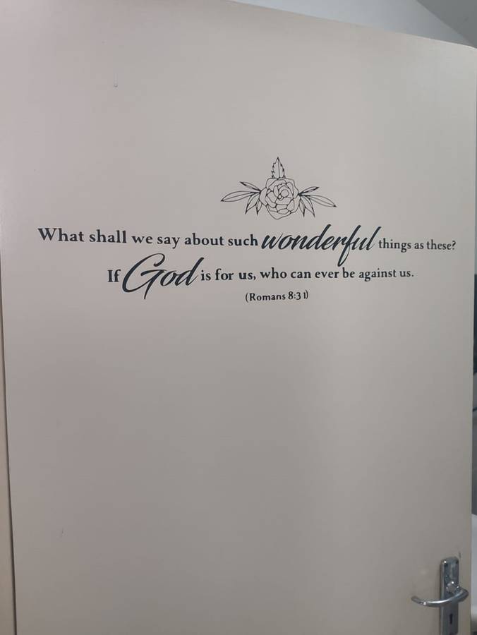 Removable wall decal : If God is for us who can be against us