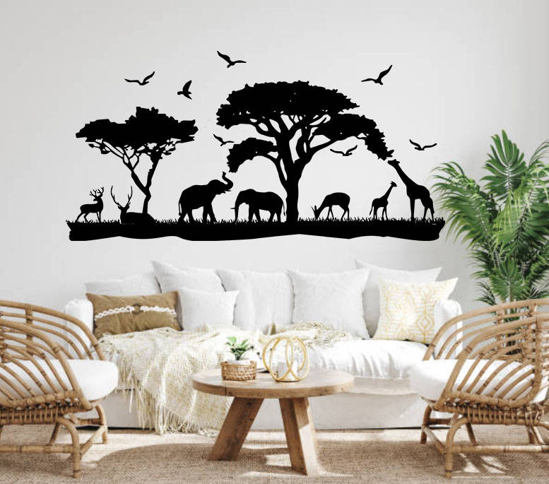 African Safari wall sticker decal