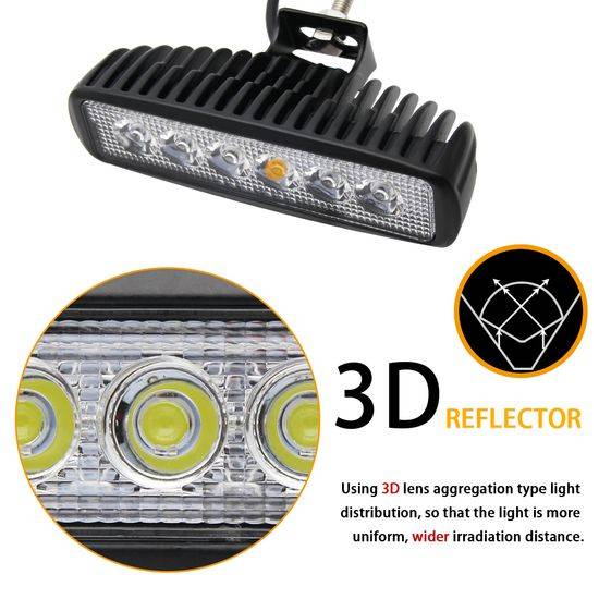 LED Working Light 18W 3D Car Light