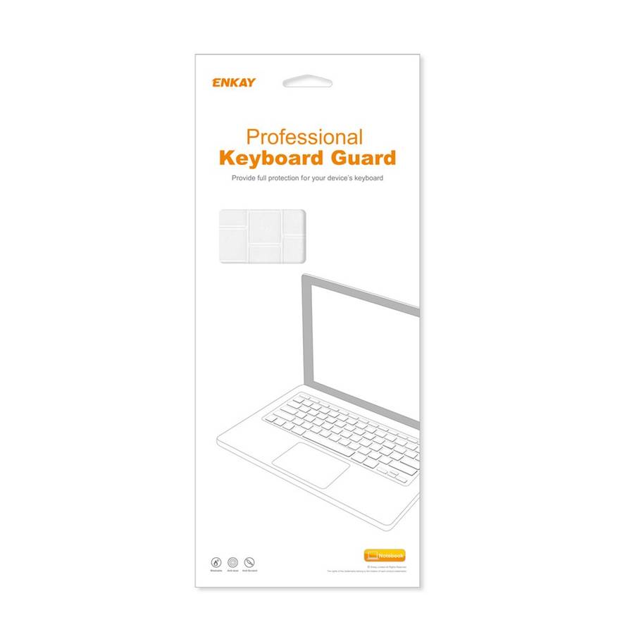 MacBook Pro 14.2 / Pro 16.2 / Air 13.6 / Air 15.3 ENKAY US Version Keyboard Cover Soft Silicone Prot