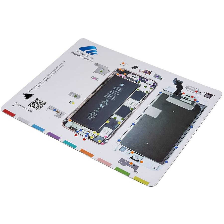 KAIGEXIN Magnetic Screw Mat for iPhone 6s Plus 5.5-inch Magnetic Screw Work Pad Screws Holder