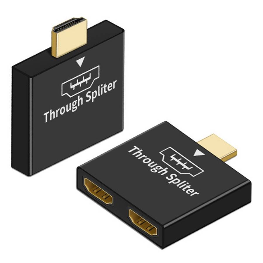 HDMI Male to Dual HDMI Female 1 to 2 Way Splitter Adapter for HD TV Hot DH Xbox Blueray DVD Players