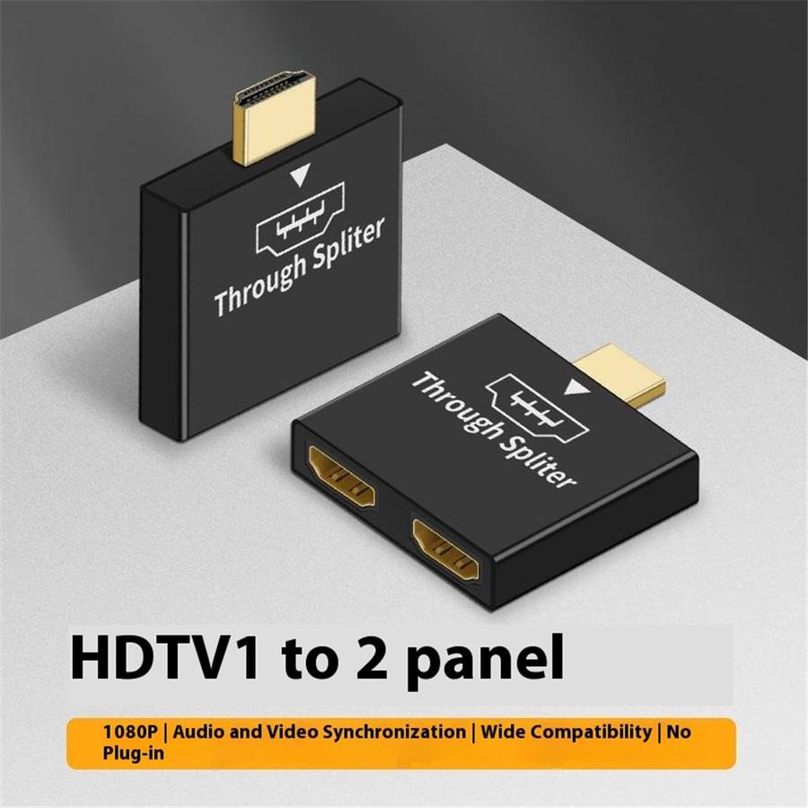 HDMI Male to Dual HDMI Female 1 to 2 Way Splitter Adapter for HD TV Hot DH Xbox Blueray DVD Players