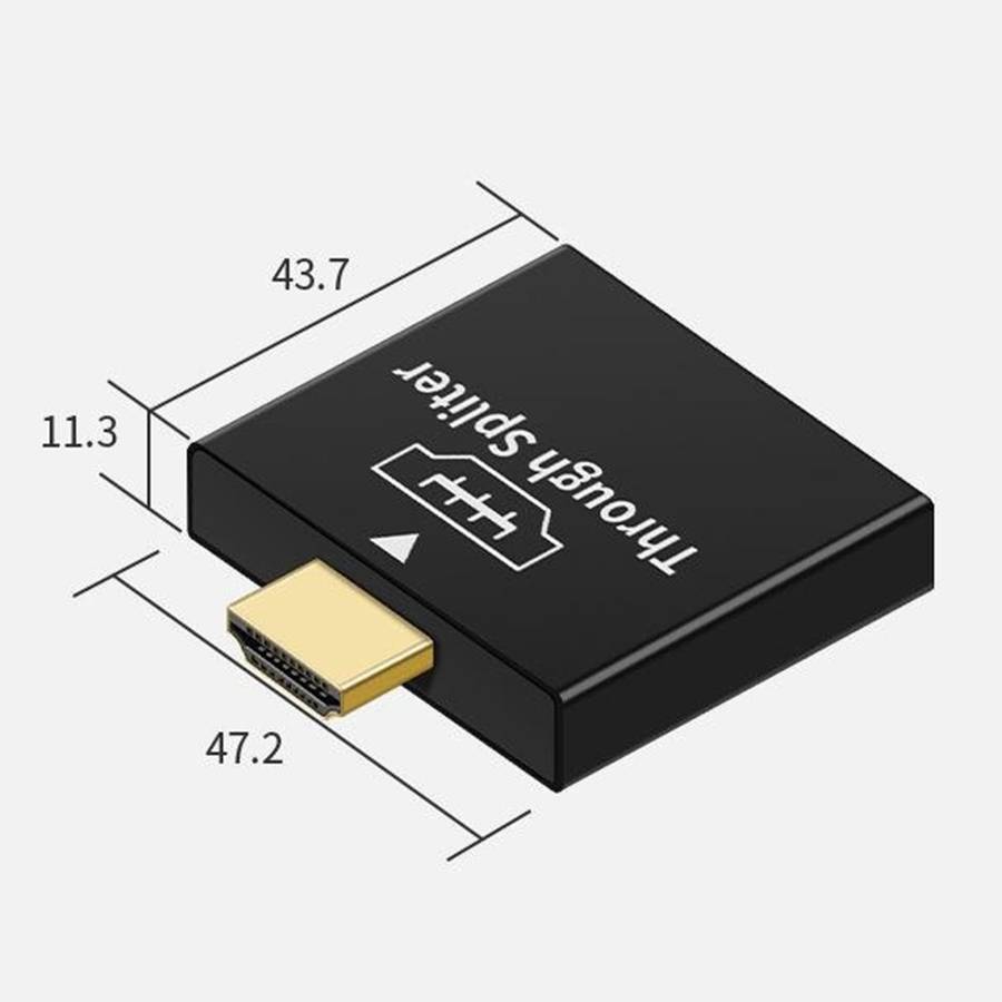 HDMI Male to Dual HDMI Female 1 to 2 Way Splitter Adapter for HD TV Hot DH Xbox Blueray DVD Players