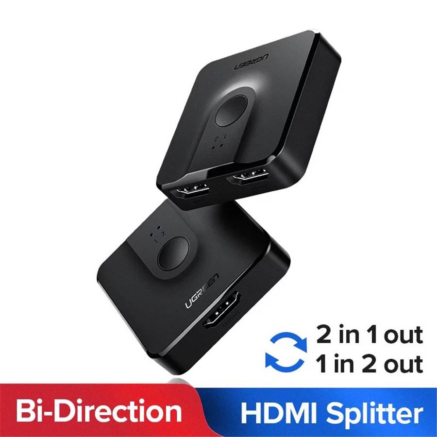 UGREEN HDMI Splitter 4K Switch 2 in 1 out Adapter HDMI Switcher for XBox TV Box Computer Monitor