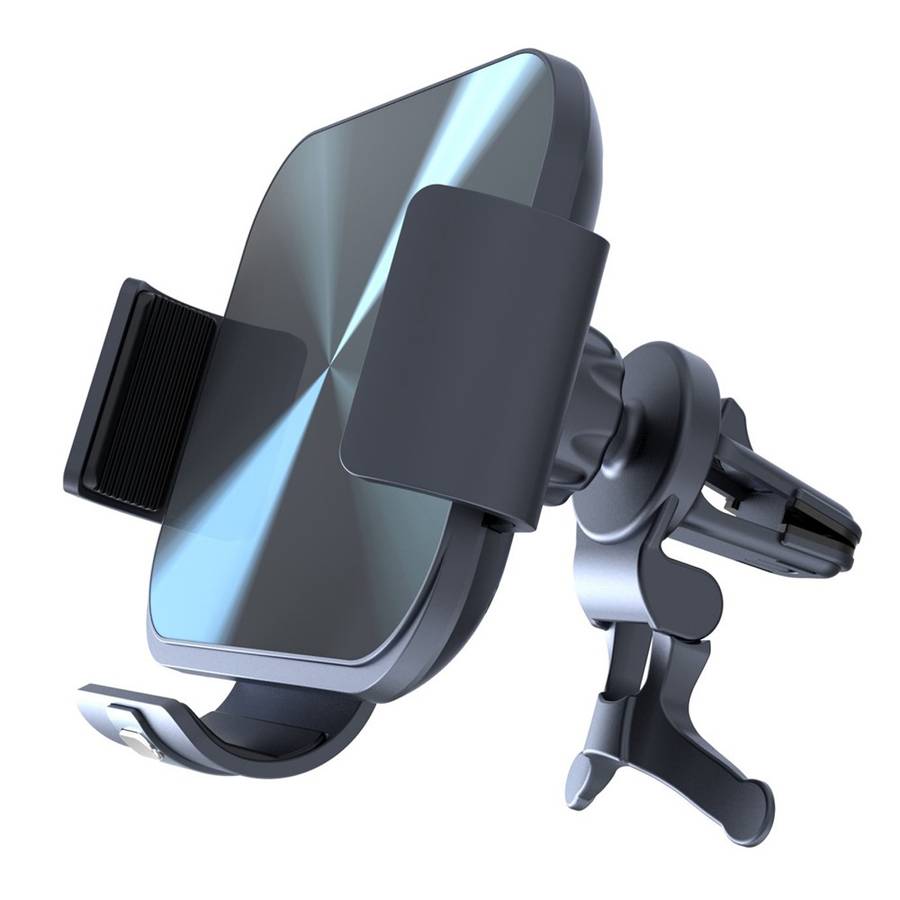 S3 Coil Electromagnetic Induction Wireless Charger Car Holder Foldable Phone Clamp Mount for Samsung