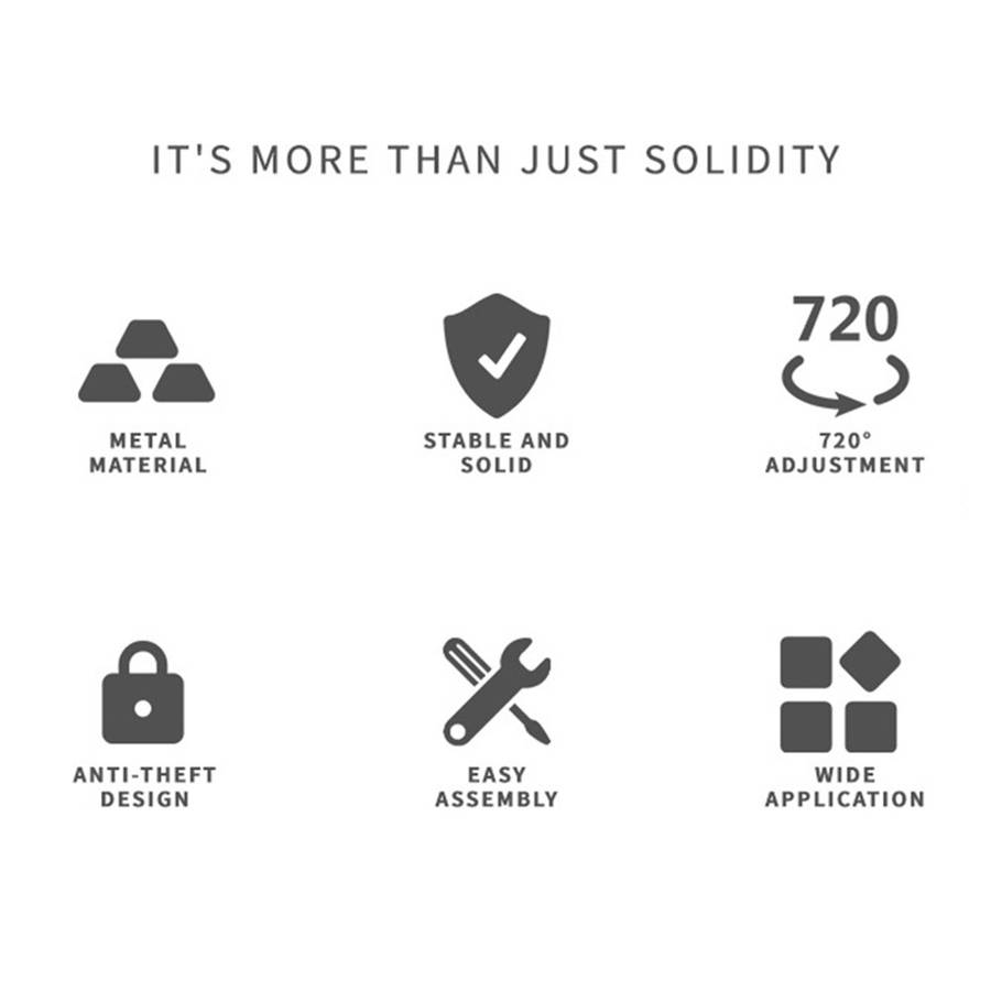 WUPP CS-2001A1 Motorcycle Camera Mount Holder Motorbike Handlebar Bracket for Gopro