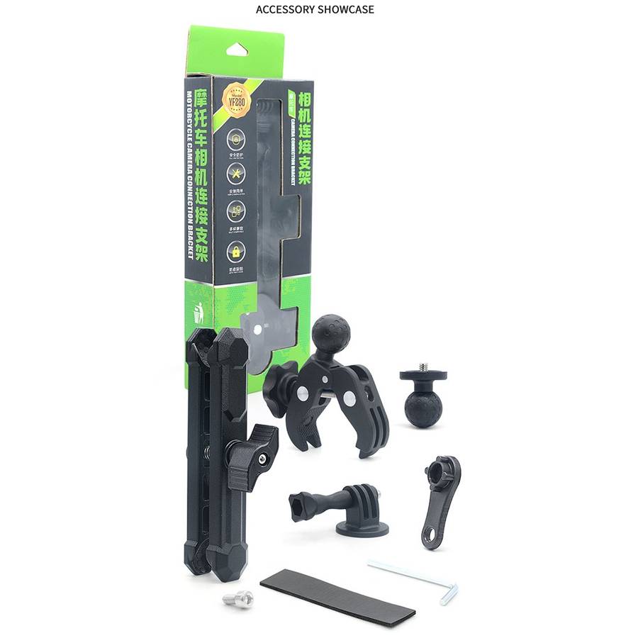 WUPP CS-2001A1 Motorcycle Camera Mount Holder Motorbike Handlebar Bracket for Gopro