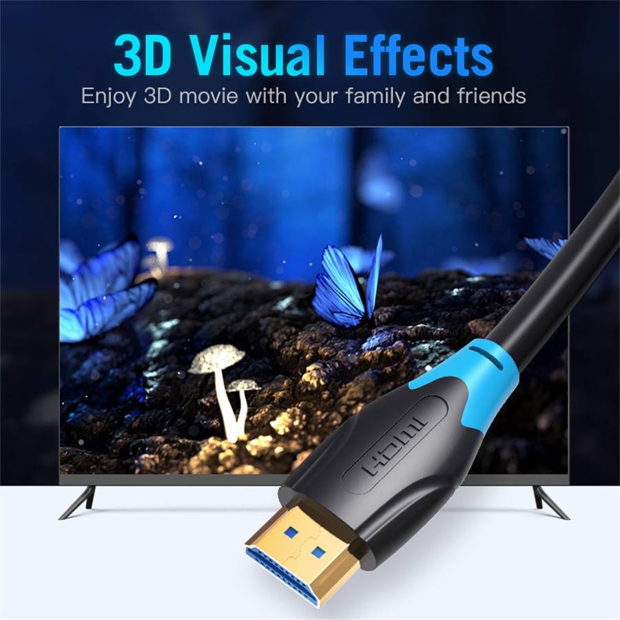 VENTION AAGBF AAG Series 1m HDMI Cable 4K PVC Display Cord for TV Monitor Laptop Xbox