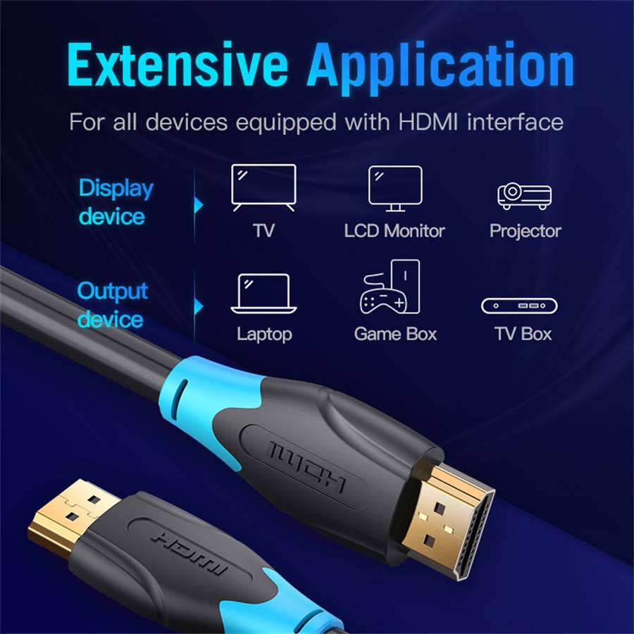 VENTION AAGBG AAG Series 1.5m HDMI Cable 4K PVC Display Cord for TV Monitor Laptop Xbox