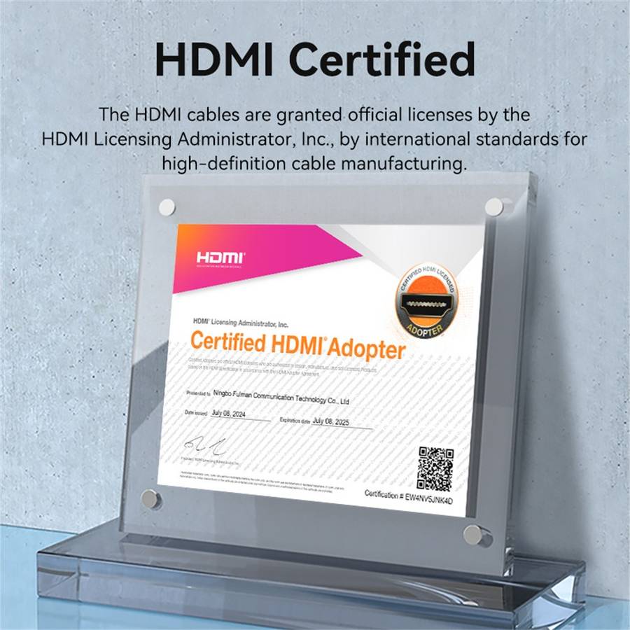 VENTION AAHBG AAH Series 1.5m HDMI Cable 4K Male to Male Cord for Laptops Projectors Xbox TV