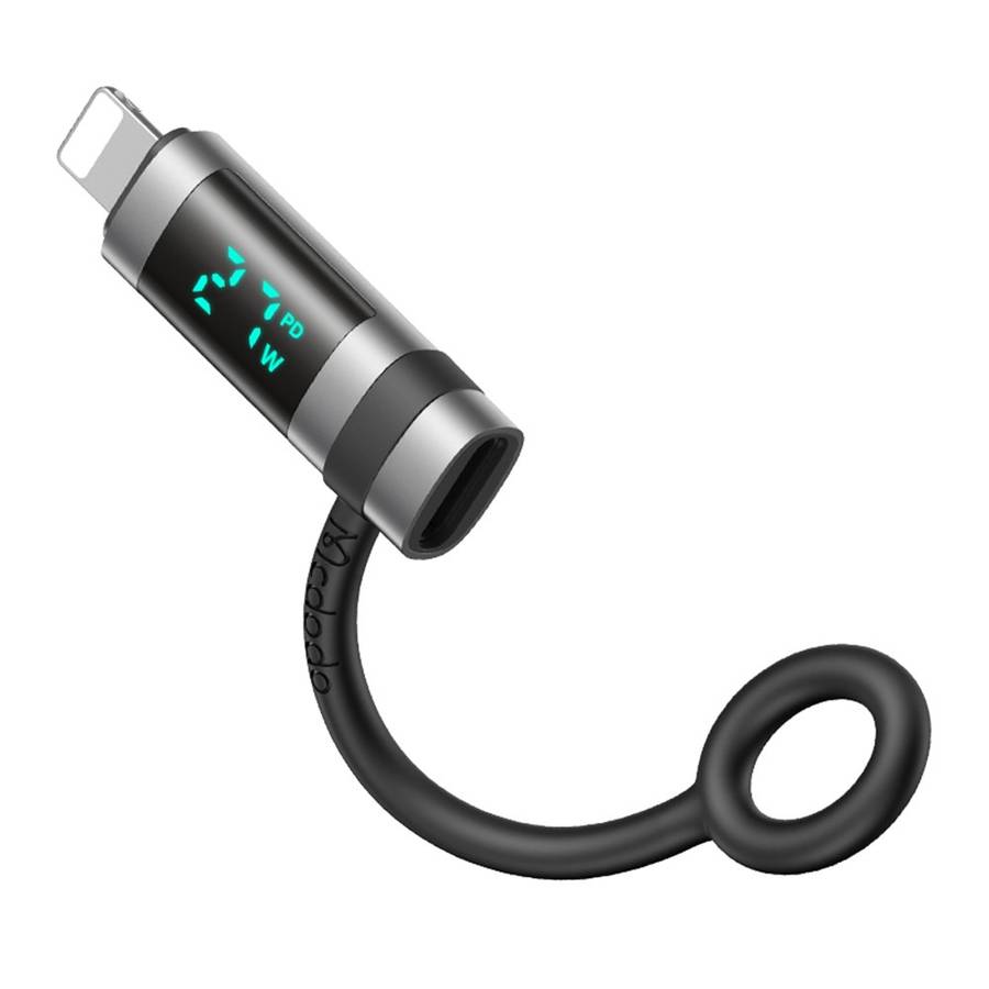 MCDODO OT-2610 MDD Digital Display PD Adapter USB-C Female to iP Male 36W Fast Charging Converter
