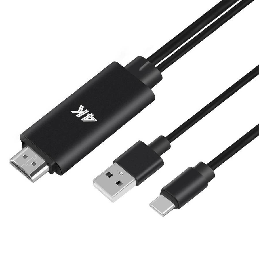 USB 3.1 Type-C to HDMI TV/HDTV Video Cable for Samsung Galaxy S8/S9 Plus