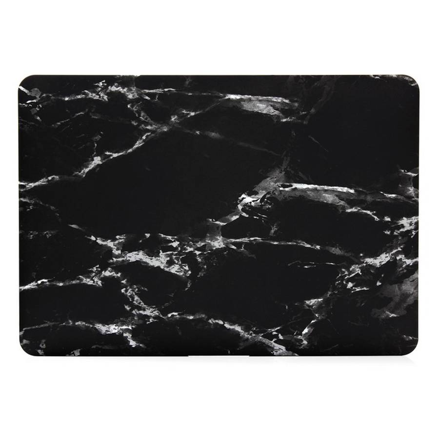 Marble Pattern Hard Snap-on Cover for Macbook Air 13.3 Inch Heat-Dissipated - White / Black