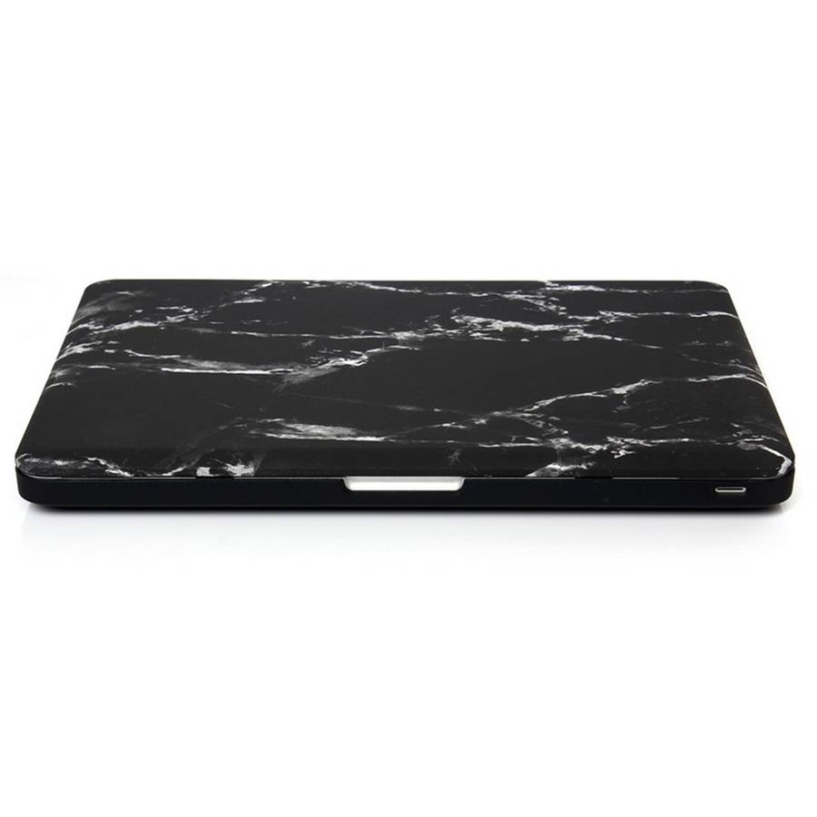 Marble Pattern Hard Snap-on Cover for Macbook Air 13.3 Inch Heat-Dissipated - White / Black