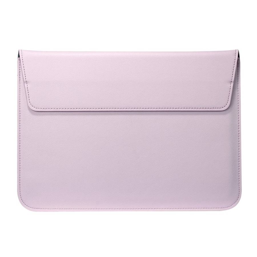 Envelop Style Leather Sleeve Pouch for Apple MacBook 12-inch / Air 11.6-inch - Pink