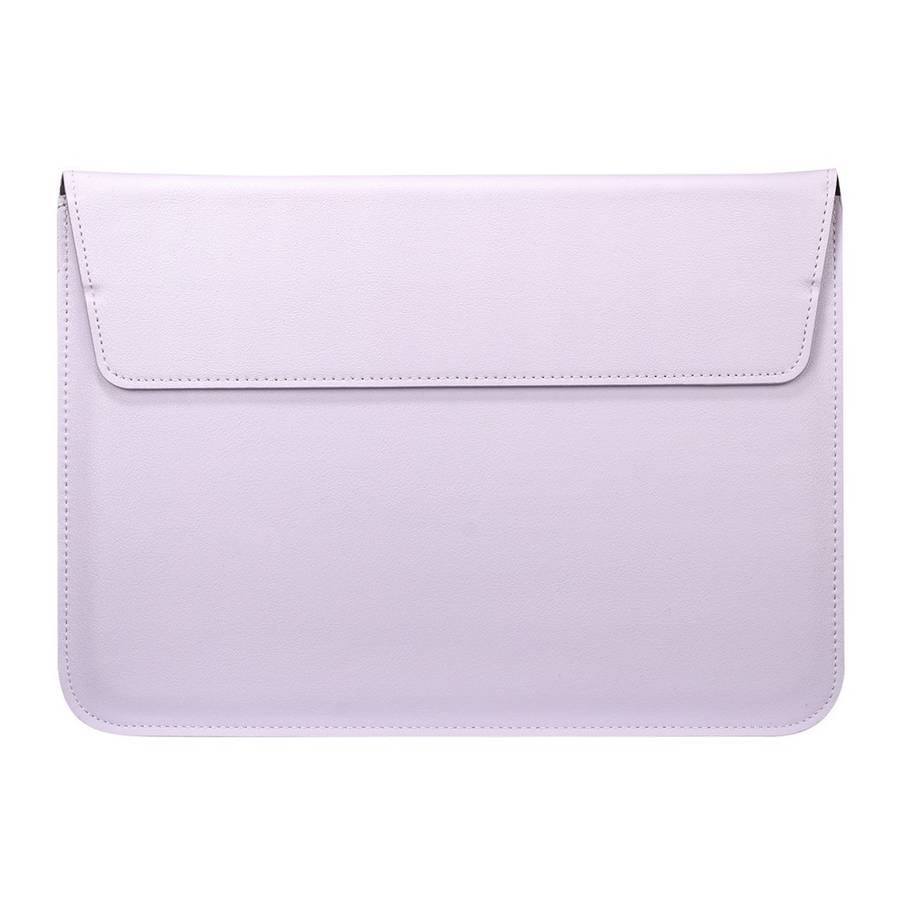 Envelop Style PU Leather Laptop Bag Sleeve Pouch for MacBook Air 13.3-inch / iPad Pro 12.9 - Light P