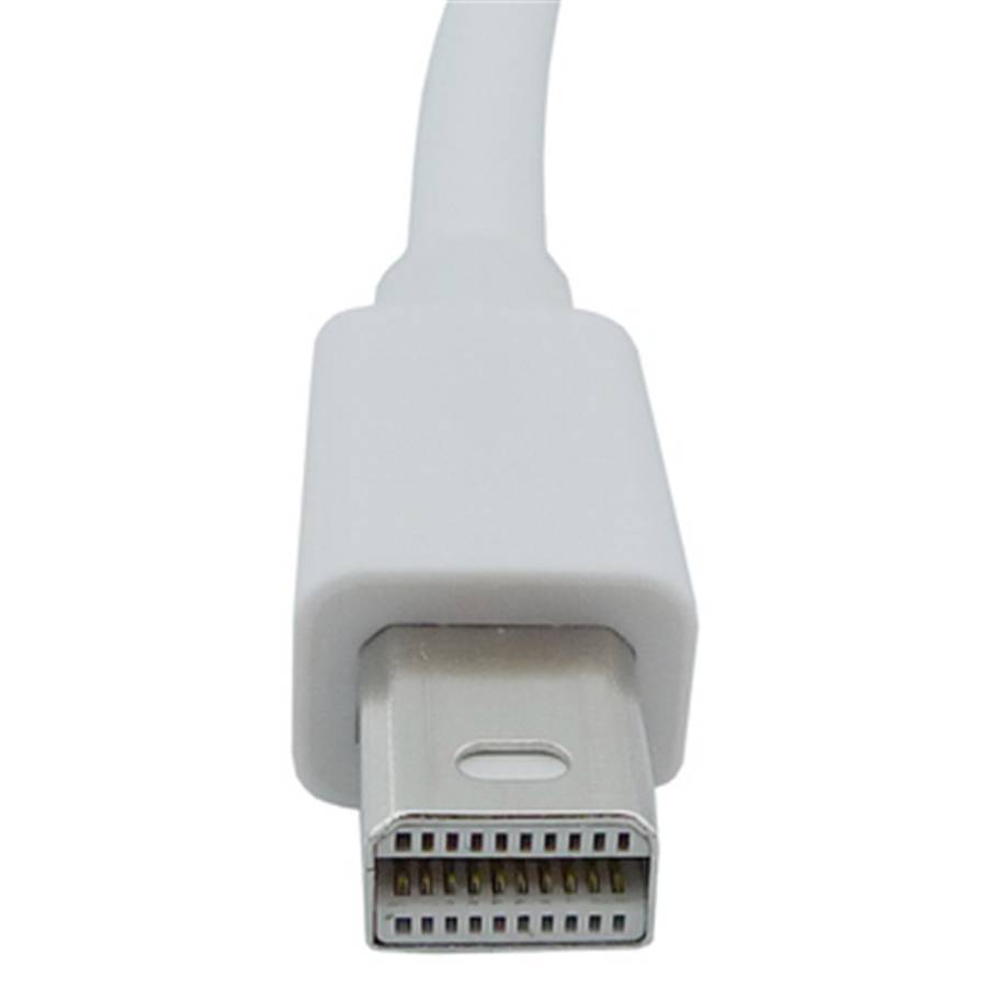 Premium White Thunderbolt Port to VGA Female Cable Adapter for Apple Macbook, Macbook Pro, iMac, Mac