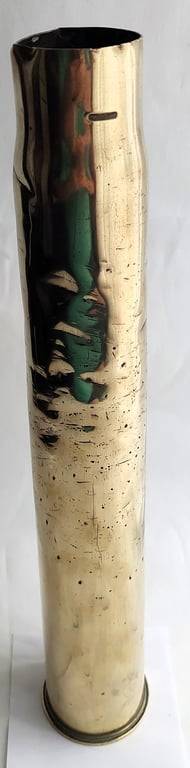 Brass Artillery Shell Casing - 3 Pounder Mark 2 - 1906