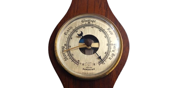 Small Barometer with a thermometer made by Barostar
