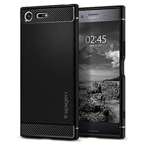 Sony Xperia XZ Premium Case Spigen Rugged Armor Resilient Shock Absorption Carbon Fiber Design S