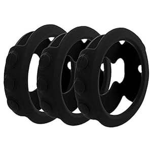 Mwoot 3 Pieces Protective Case Compatible with Garmin Fenix 5S (Plus), Shockproof Case Cover for Smartwatch Protection-Black