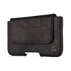 Snakehive Apple iPhone 7 Premium Leather Pouch Case Holster with Belt Loop for Apple iPhone 7 (Black)