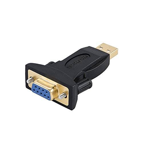 USB to RS232 Adapter with FTDI Chipset; CableCreation USB 2.0 Male to RS232 Fema