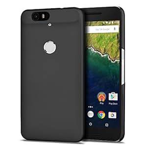 Nexus 6P Case - Rubberized Hard PC Back Case Cover for Google Nexus 6P Case - Black
