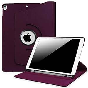 Fintie iPad Pro 10.5 Case with Built-in Apple Pencil Holder - 360 Degree Rotating Stand Cover with Auto Sleep/Wake for Apple iPad Pro 10.5¬タン 2017 Release Tablet, Purple