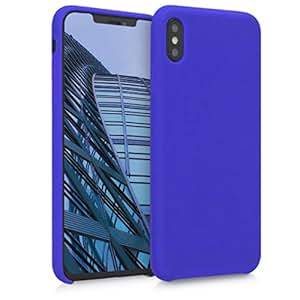kwmobile TPU Silicone Case Apple iPhone XS Max Soft Flexible Rubber Protective Cov (royal blue)